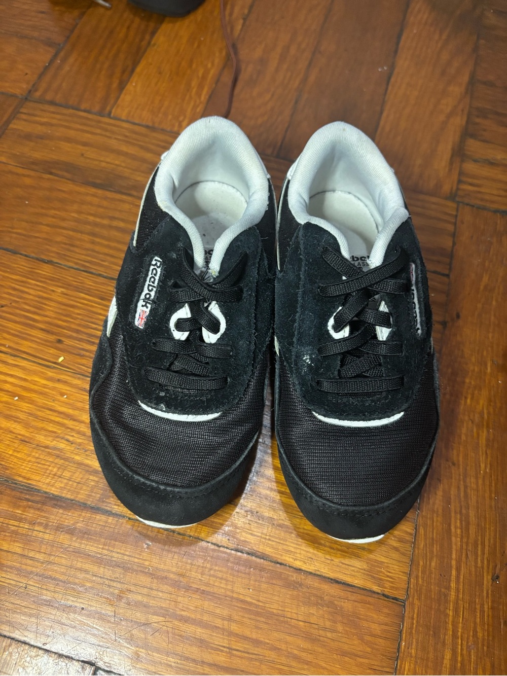 Reebok Kids Black and White Sneakers